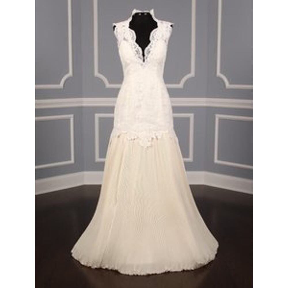 ST PUCCHI Mia Z300 Ivory Sleeveless Wedding Dress Ivory Lace Bridal Gown 4
